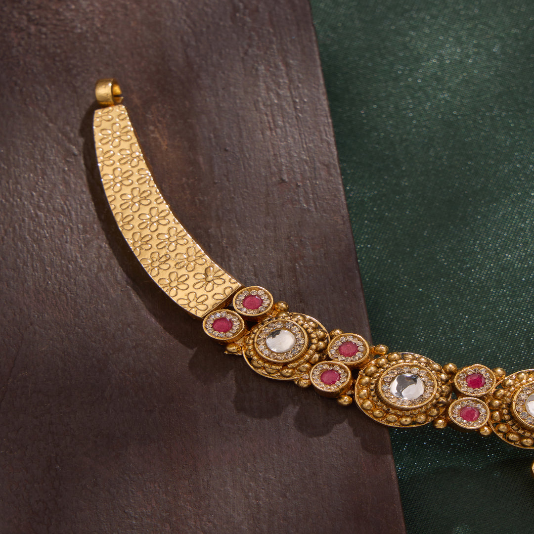 Kesar Bindu Necklace Set