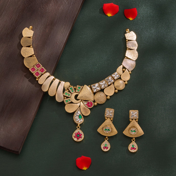 Sukanya Gold Necklace Set