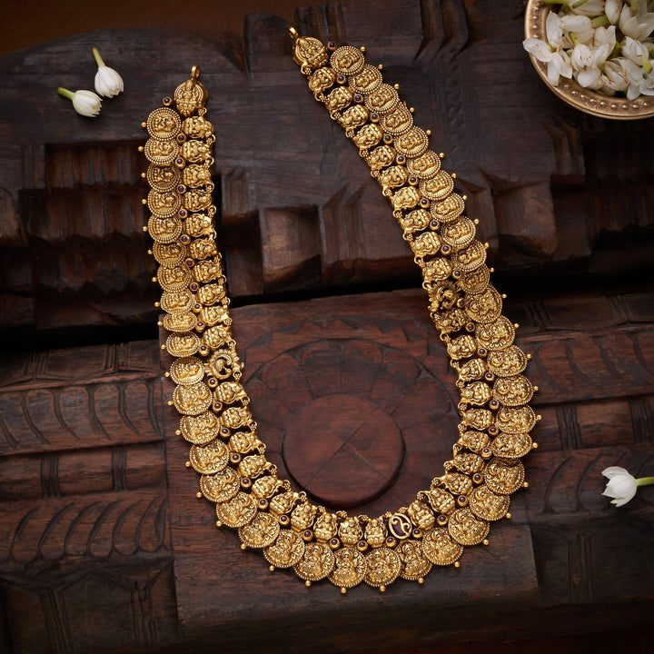 Lakshmi Kasu Temple Necklace
