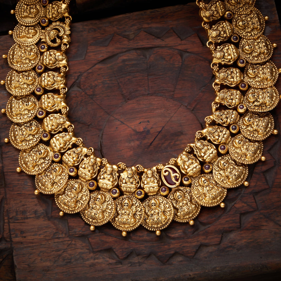 Lakshmi Kasu Temple Necklace