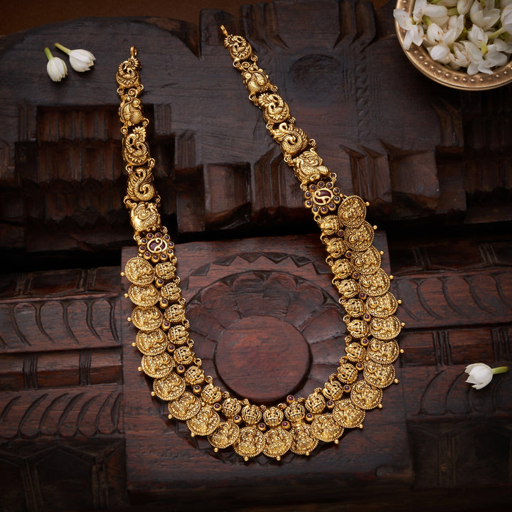 Dhanvalli Kaasu Temple Necklace