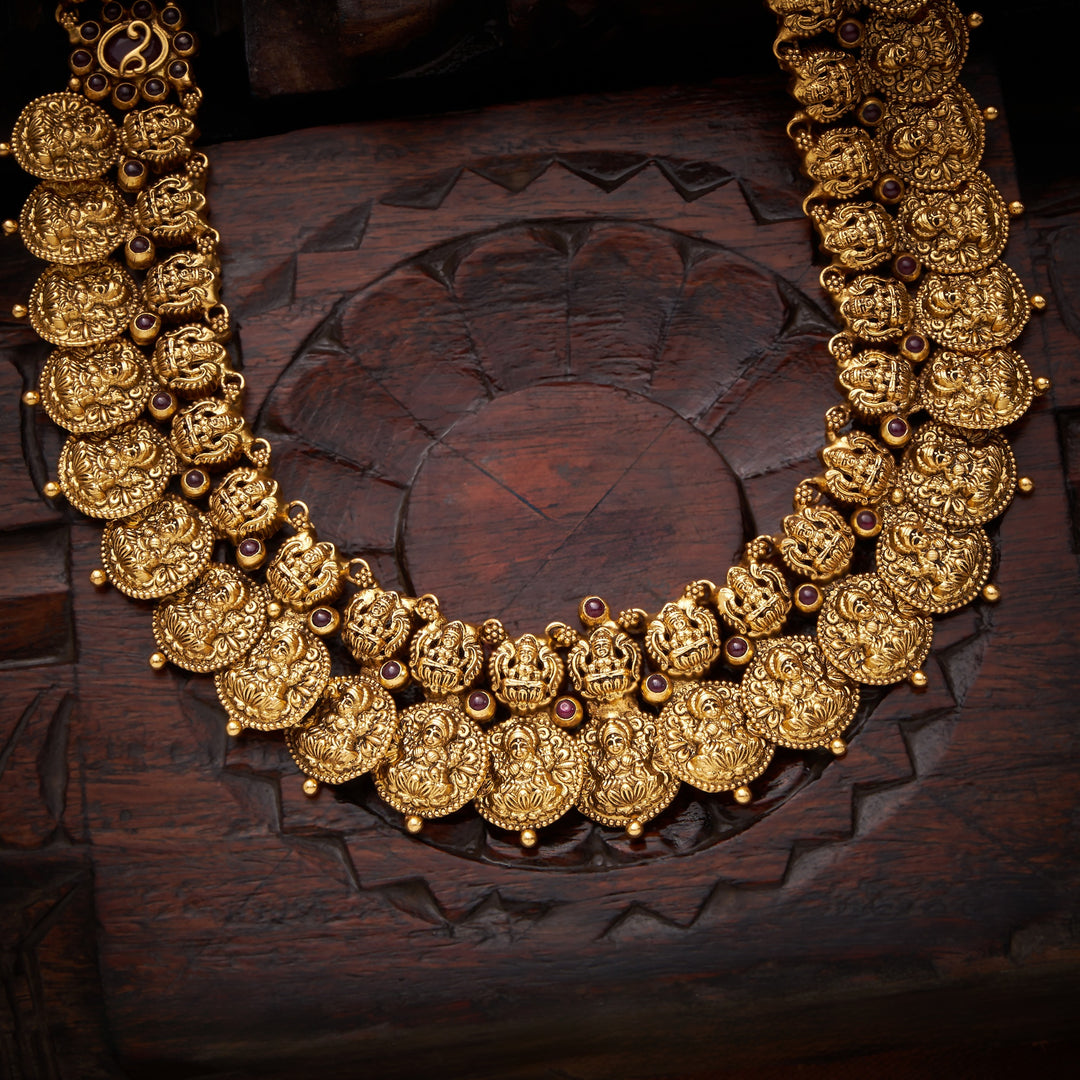 Dhanvalli Kaasu Temple Necklace