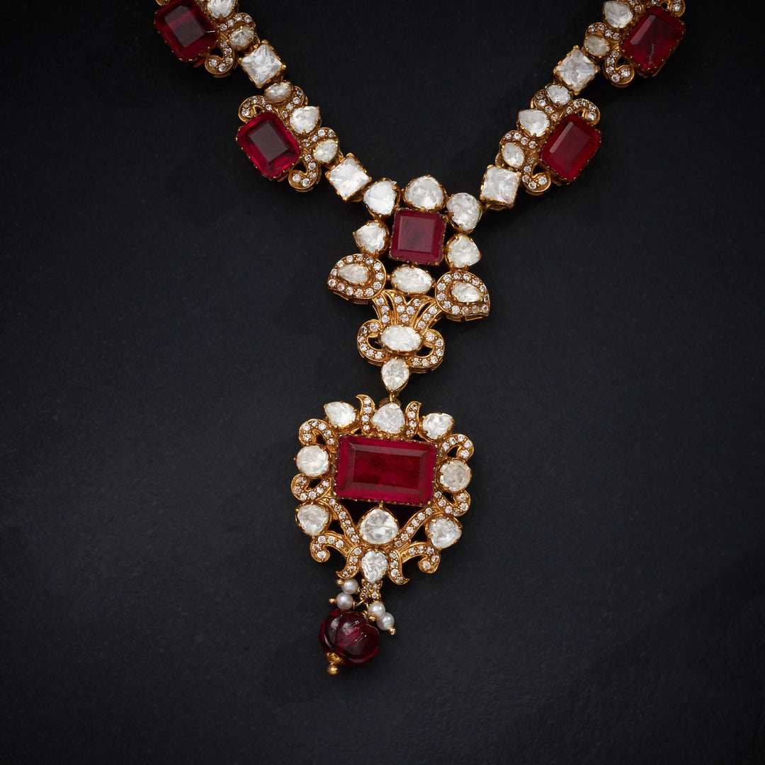 Ruby Victorian Necklace Set