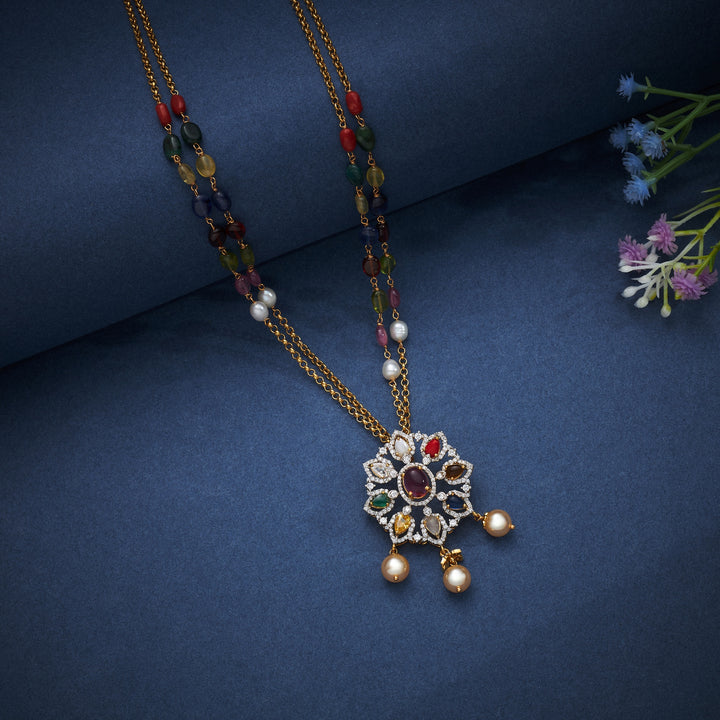 Nine-Gem Chain Pendant
