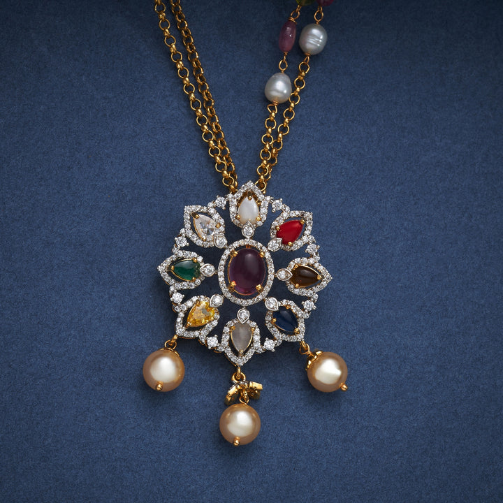Nine-Gem Chain Pendant