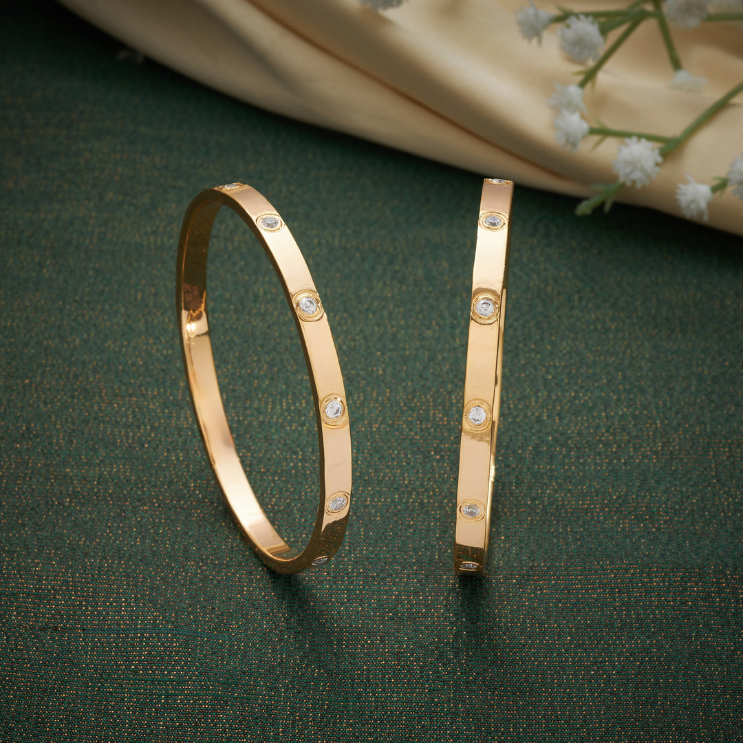 Crystaline Curve Bangles