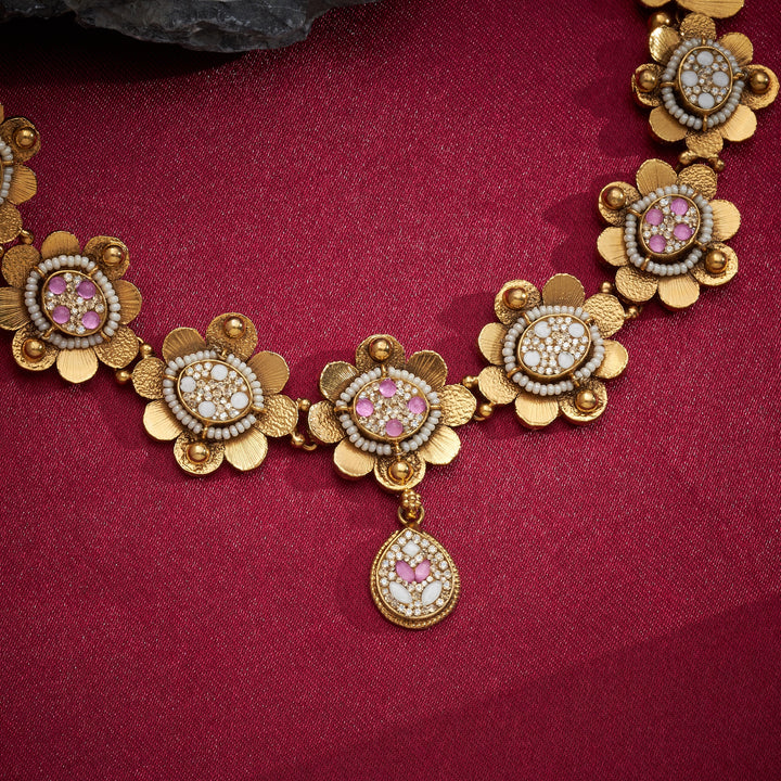 Gulab Ro Gathan Necklace Set