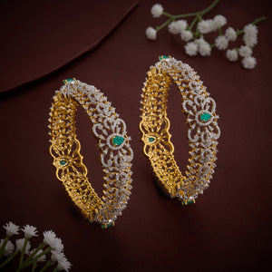 Green-Pear CZ Bangles