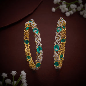 Oval Shine CZ Bangles