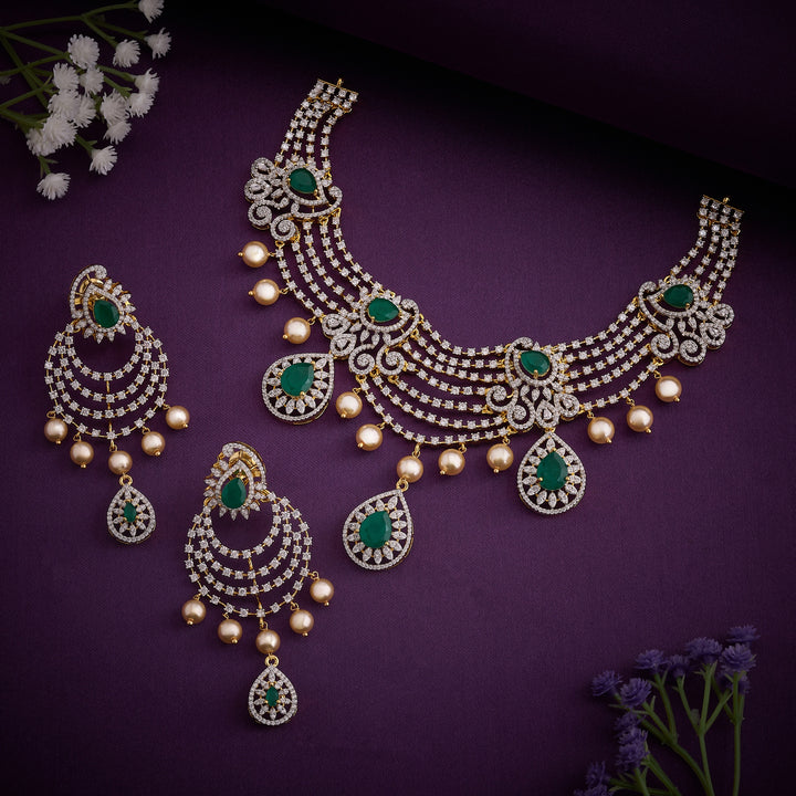 Verdelle CZ Necklace Set