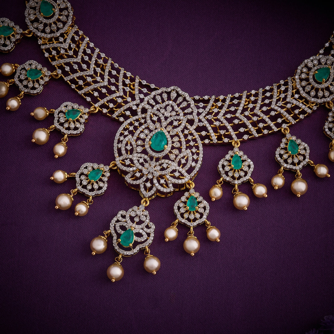 Sleek CZ Necklace Set