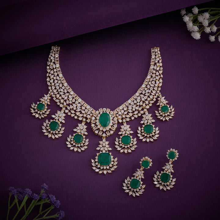 Emerin-CZ Necklace Set