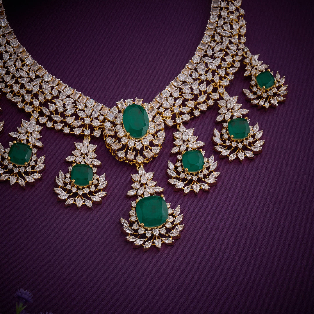 Emerin-CZ Necklace Set