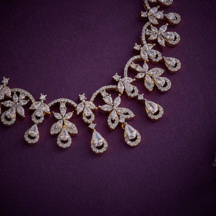 Starburst CZ Necklace Set