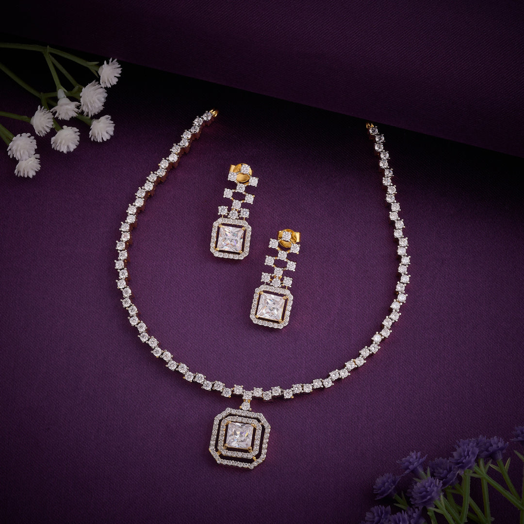 Moonlight CZ Necklace Set