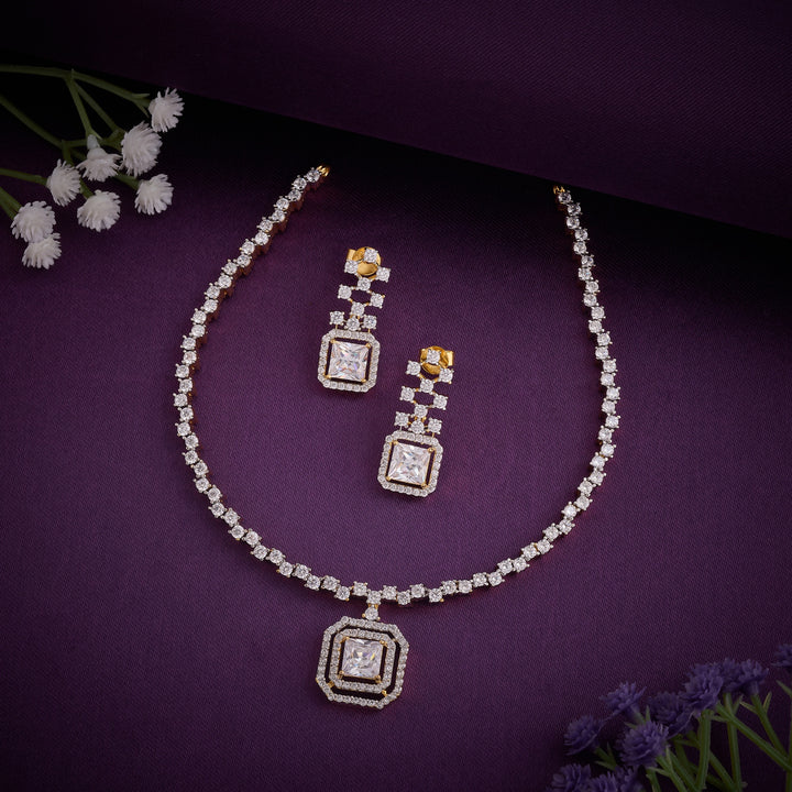 Moonlight CZ Necklace Set