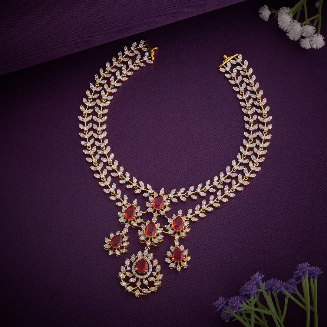 Pear Shine CZ Necklace