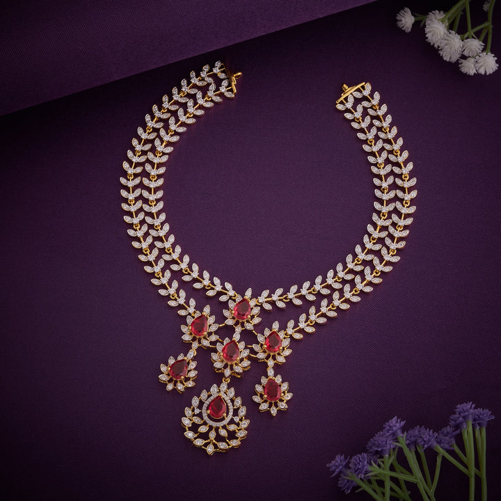 Pear Shine CZ Necklace