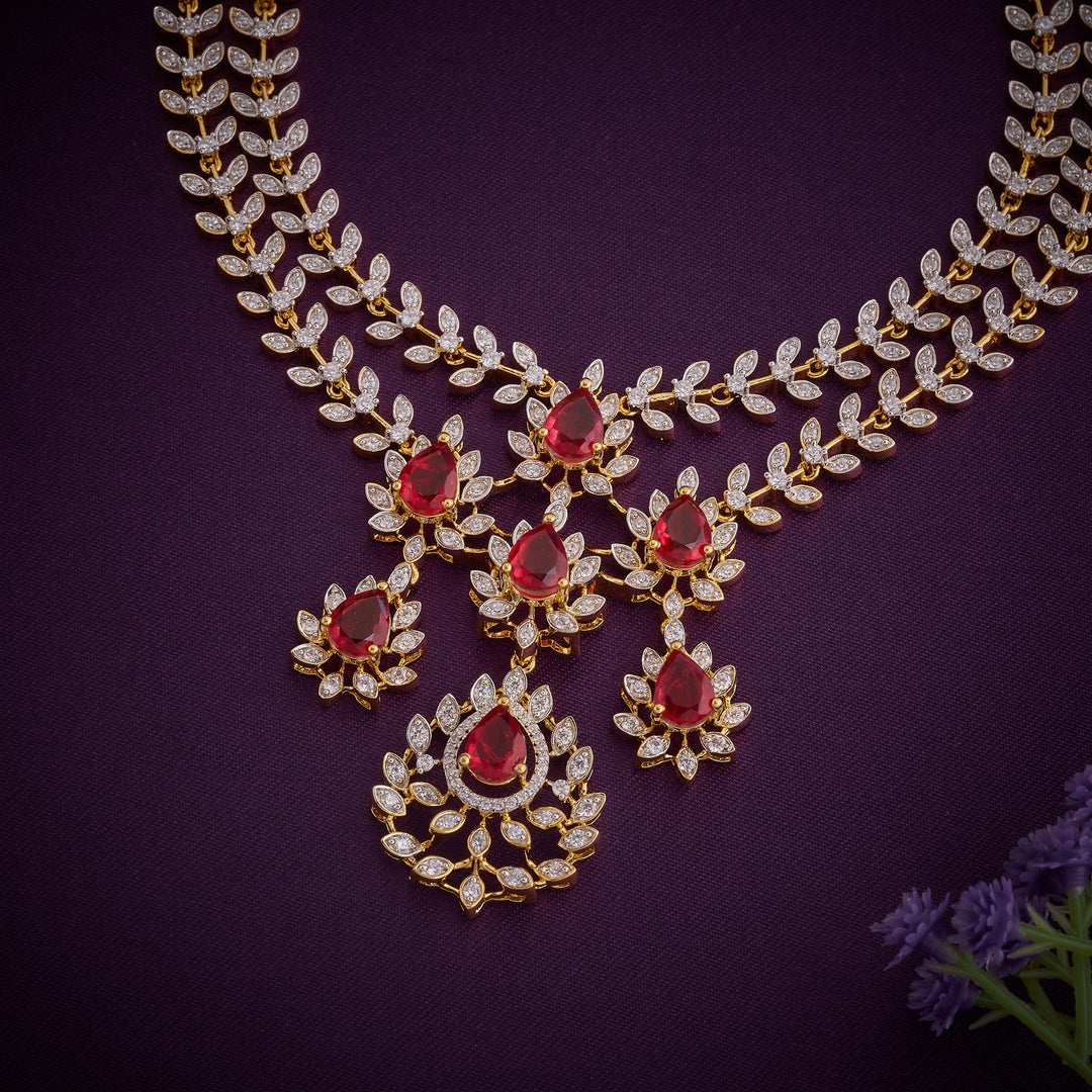 Pear Shine CZ Necklace