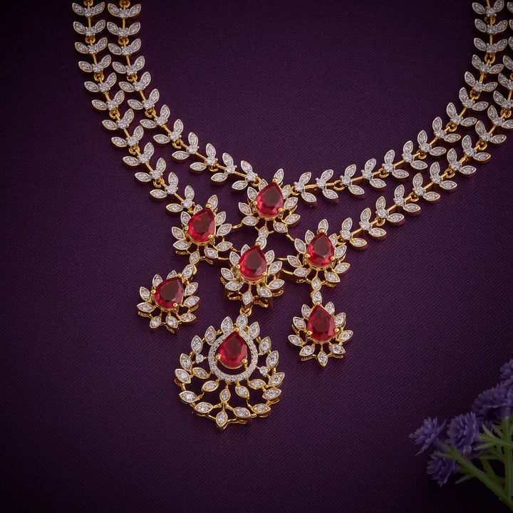 Pear Shine CZ Necklace