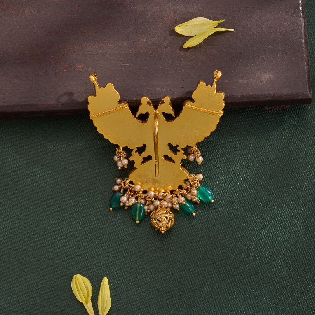 Rajaberunda Kundan Pendant