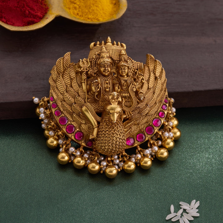 Shiv-Shakti Jadau Pendant