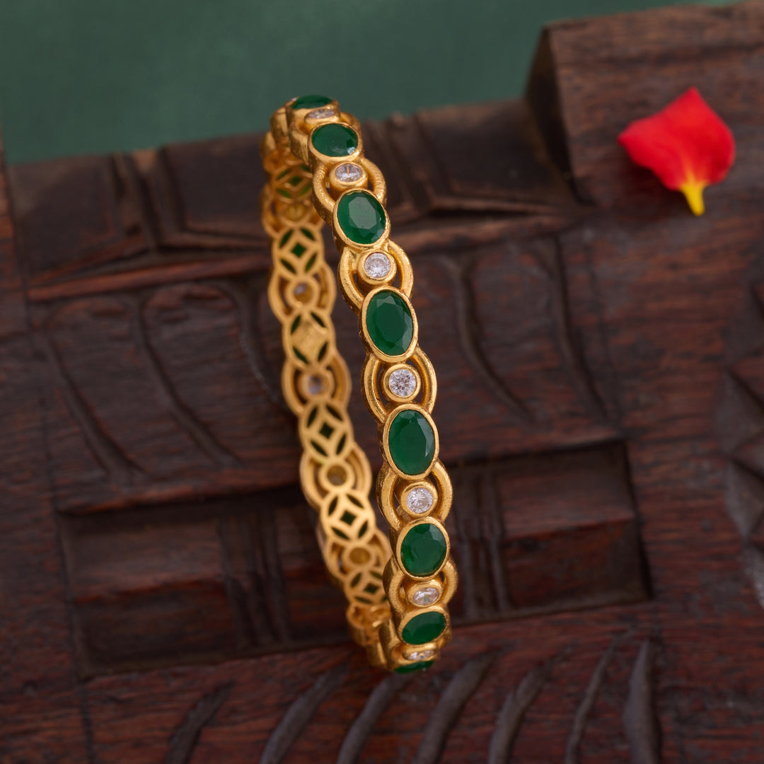 Ovalmera Stone Bangles