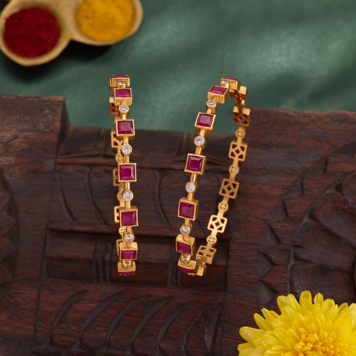 Nine Line Charm Bangles