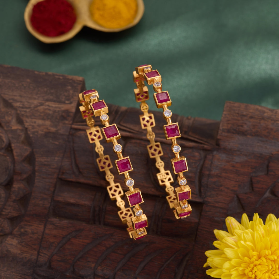 Nine Line Charm Bangles