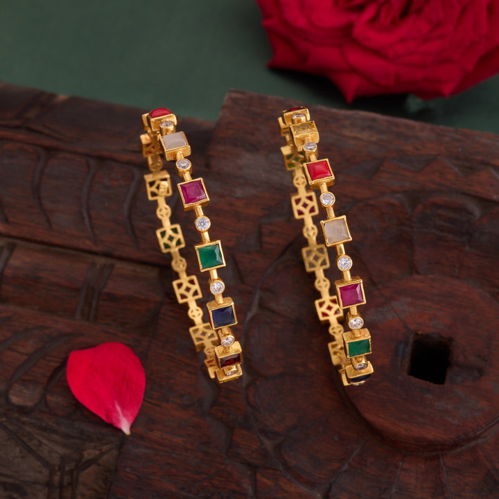 Nine Line Charm Bangles