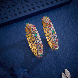 Peacora Cz Bangles