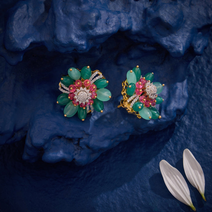 Rose Gem Earrings