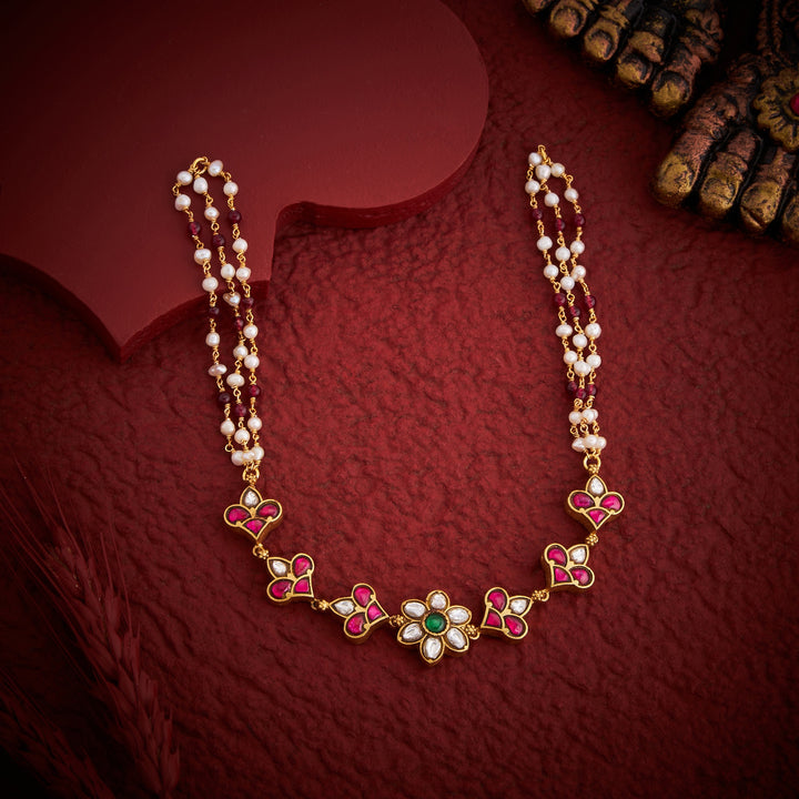 Kundan Phool Mini Choker