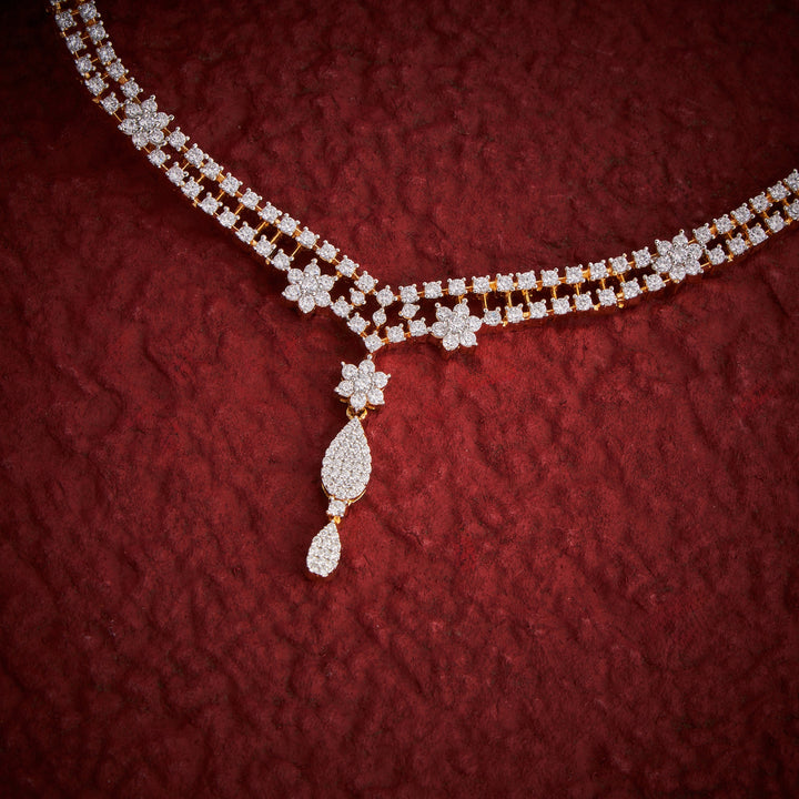 CZ Floriva Necklace Set