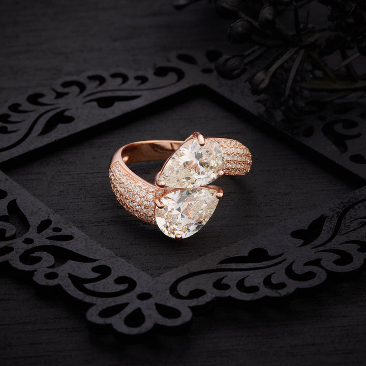 Twin Pear Ring