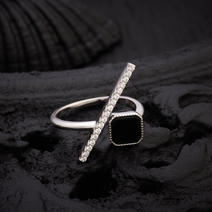 Black Sparkle Ring
