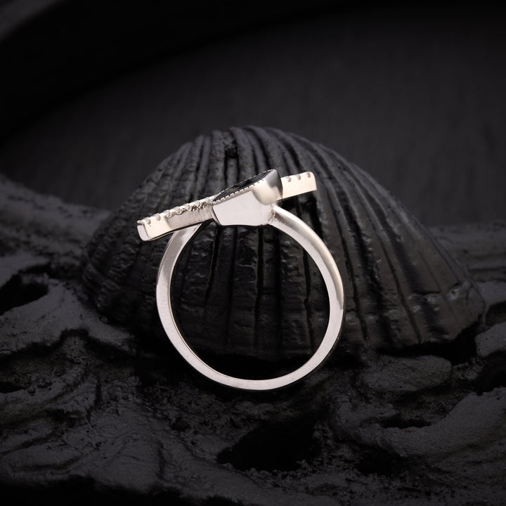 Black Sparkle Ring