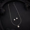 Flower-Pearl Chain Pendant Set