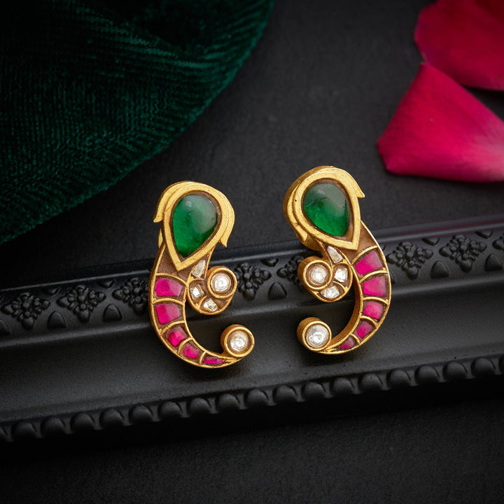 Mohini-Mor Kundan Studs