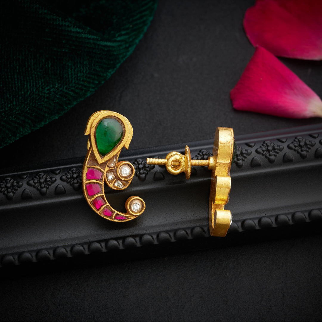 Mohini-Mor Kundan Studs