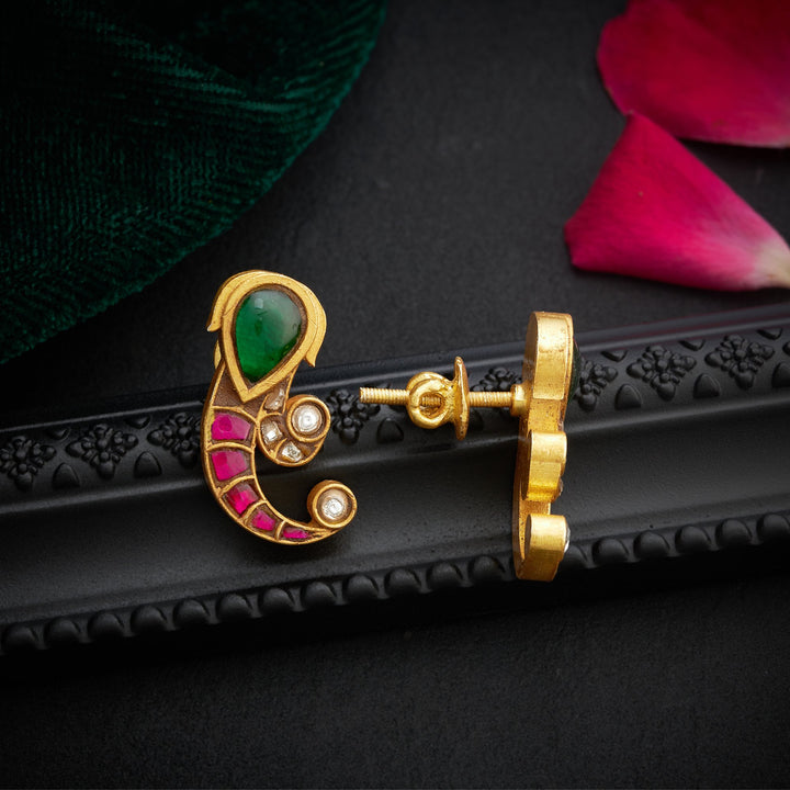 Mohini-Mor Kundan Studs