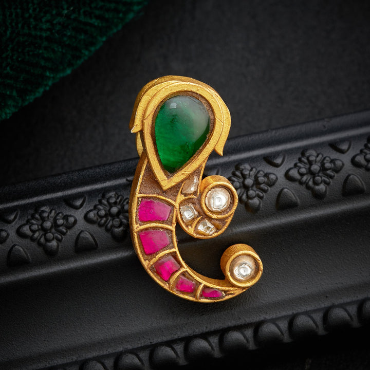 Mohini-Mor Kundan Studs