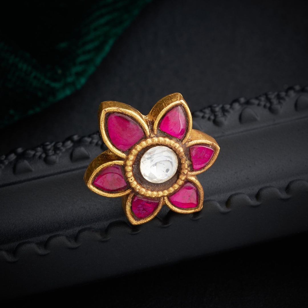 Flora Royale Kundan Studs