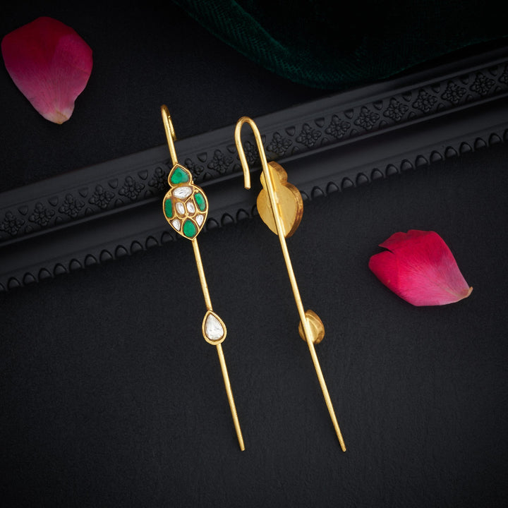 Olive Vine Kundan Ear Cuff