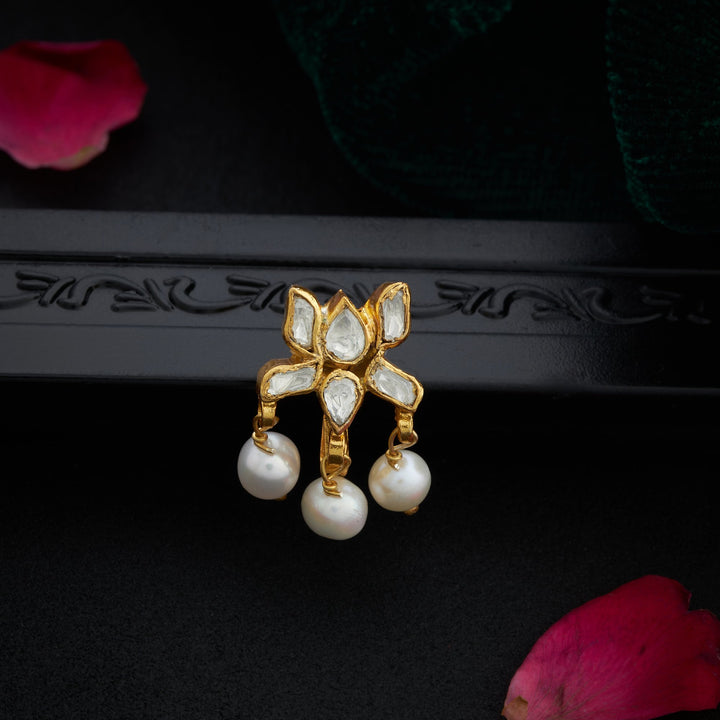 Lotus Moissanite Nose Pin