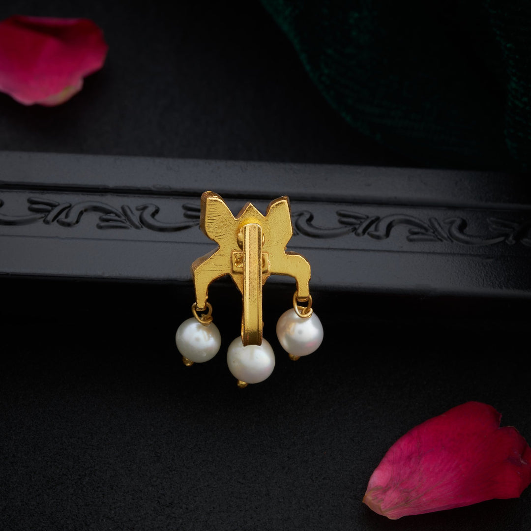 Lotus Moissanite Nose Pin