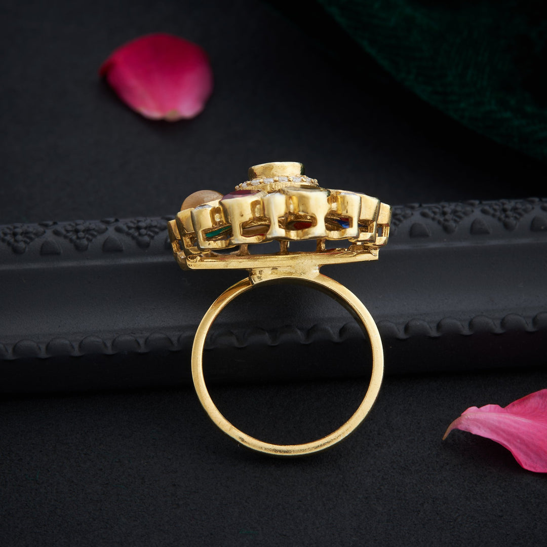 Navaratna Empress Victorian Ring
