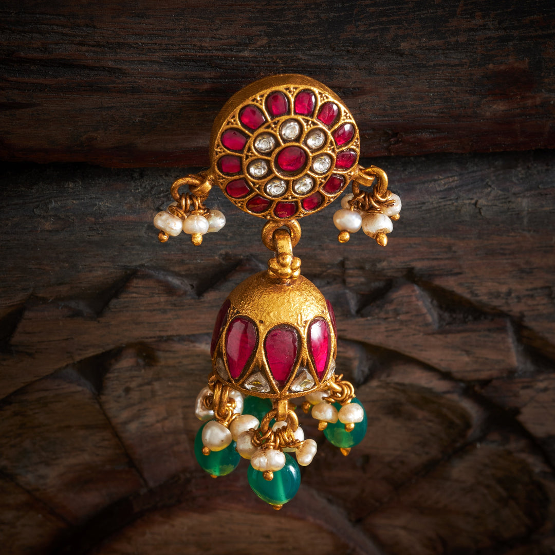 Pushpanshi Kundan Jhumka