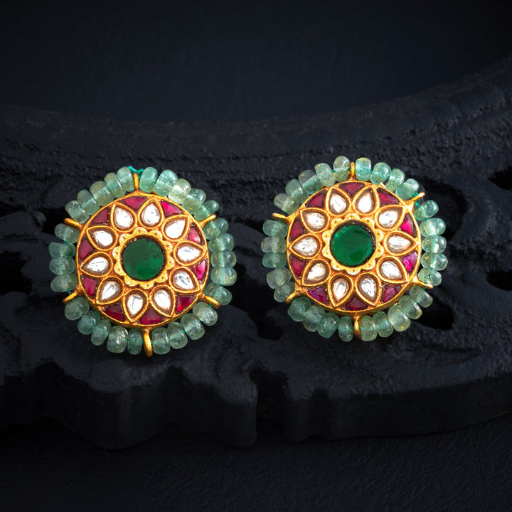 Petaline Kundan Studs