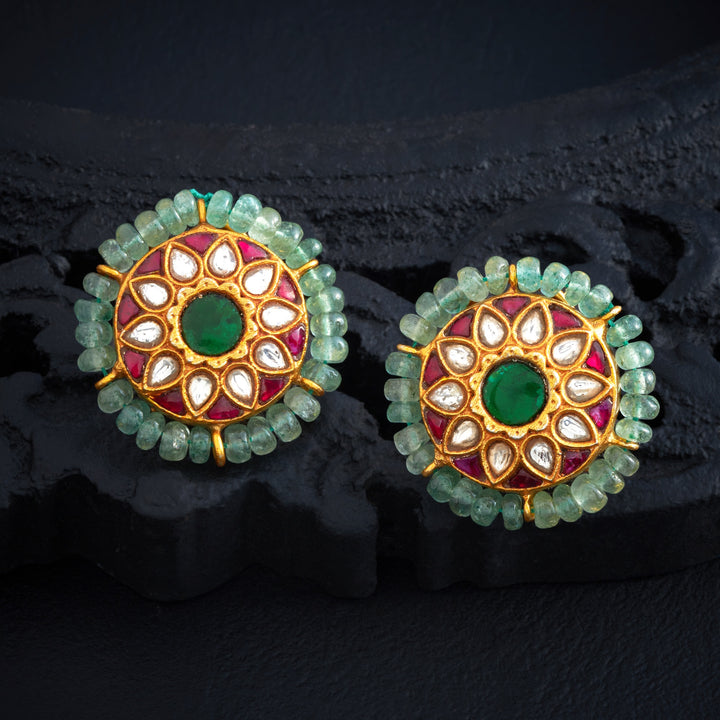 Petaline Kundan Studs